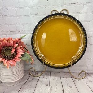 vtg Sundown by Sheffield 12" round serving plate platter retro hosting cottage
